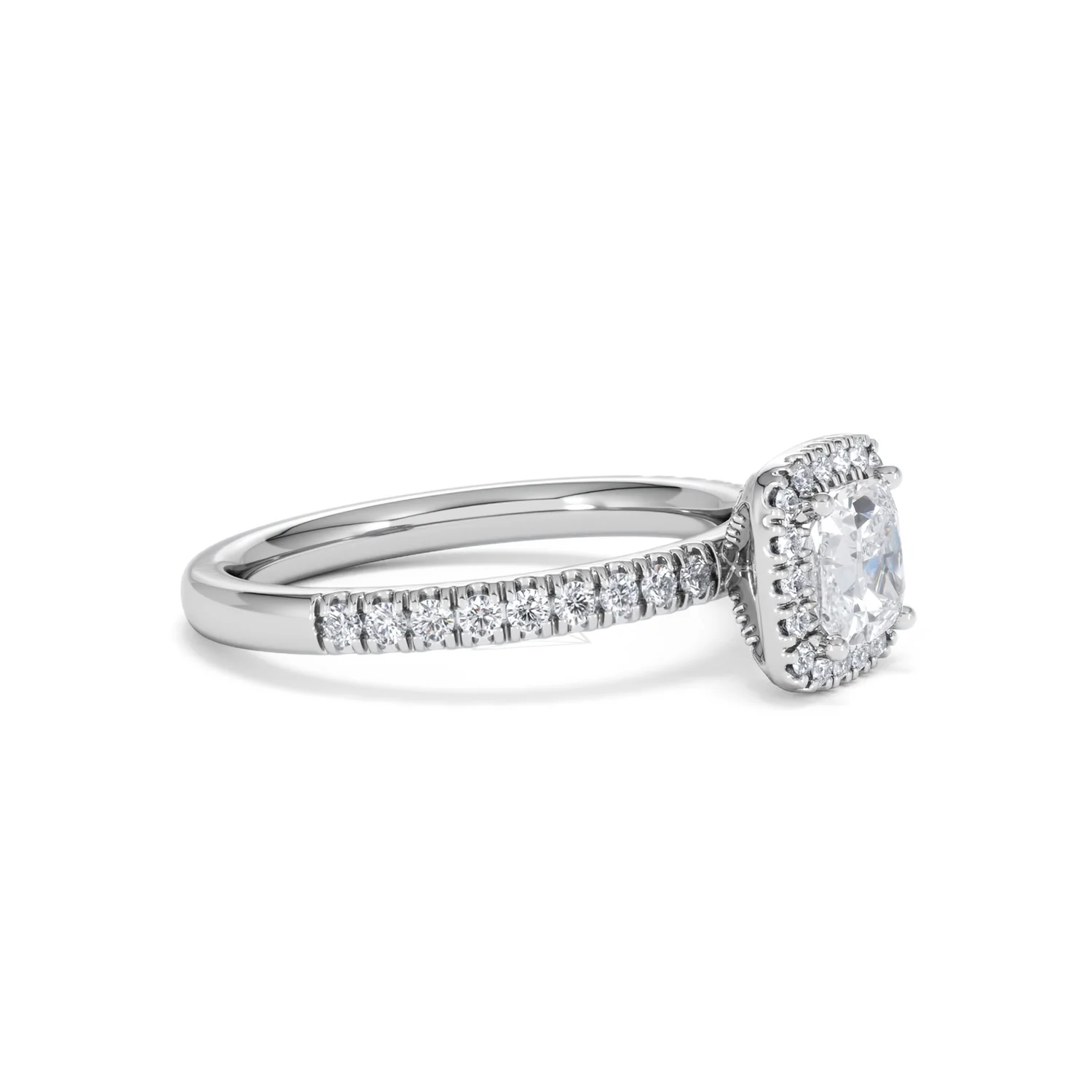 Beatrice GIA Diamond Halo Engagement Ring in Platinum 1.25ct G/SI2 - Image 21