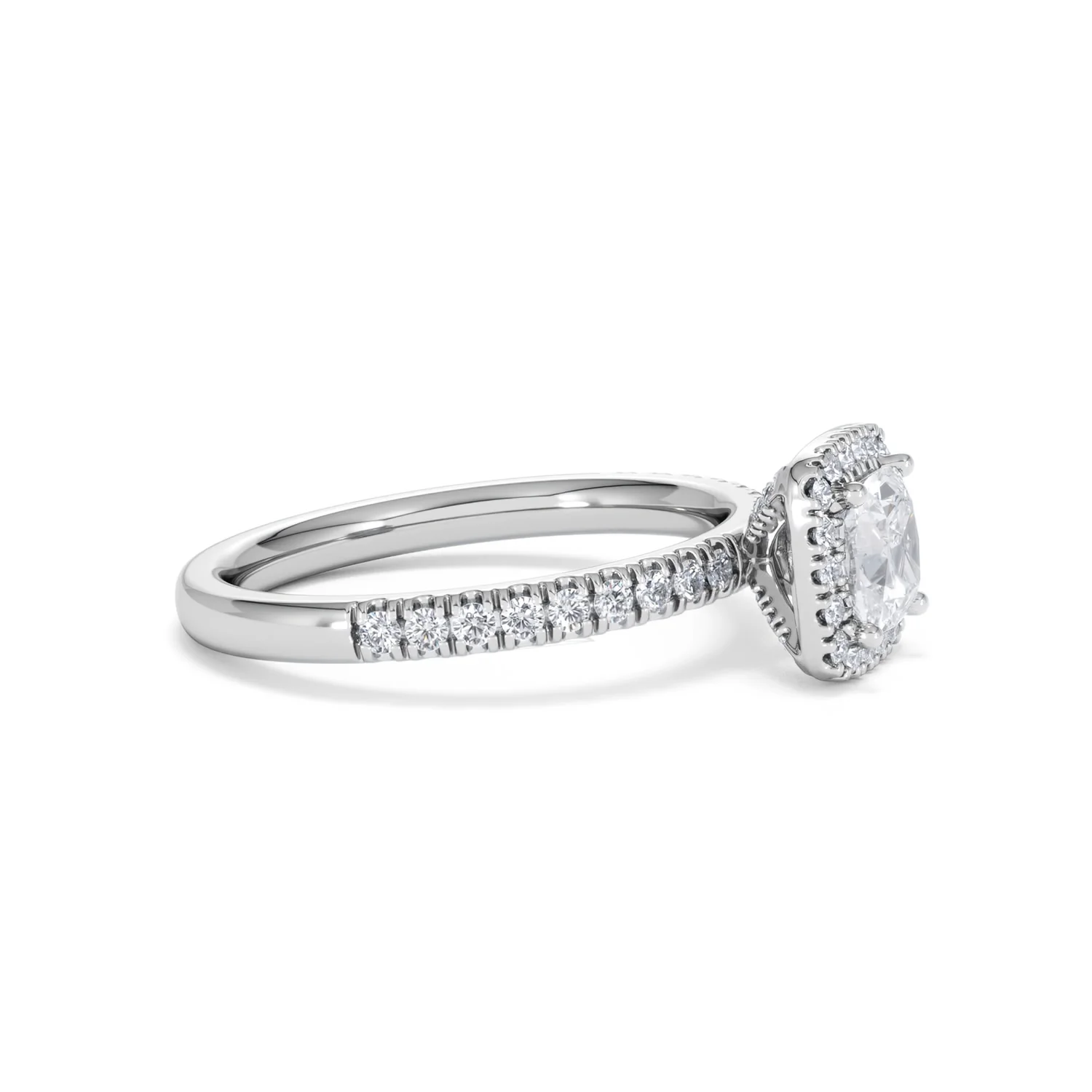 Beatrice GIA Diamond Halo Engagement Ring in Platinum 1.25ct G/SI2 - Image 23