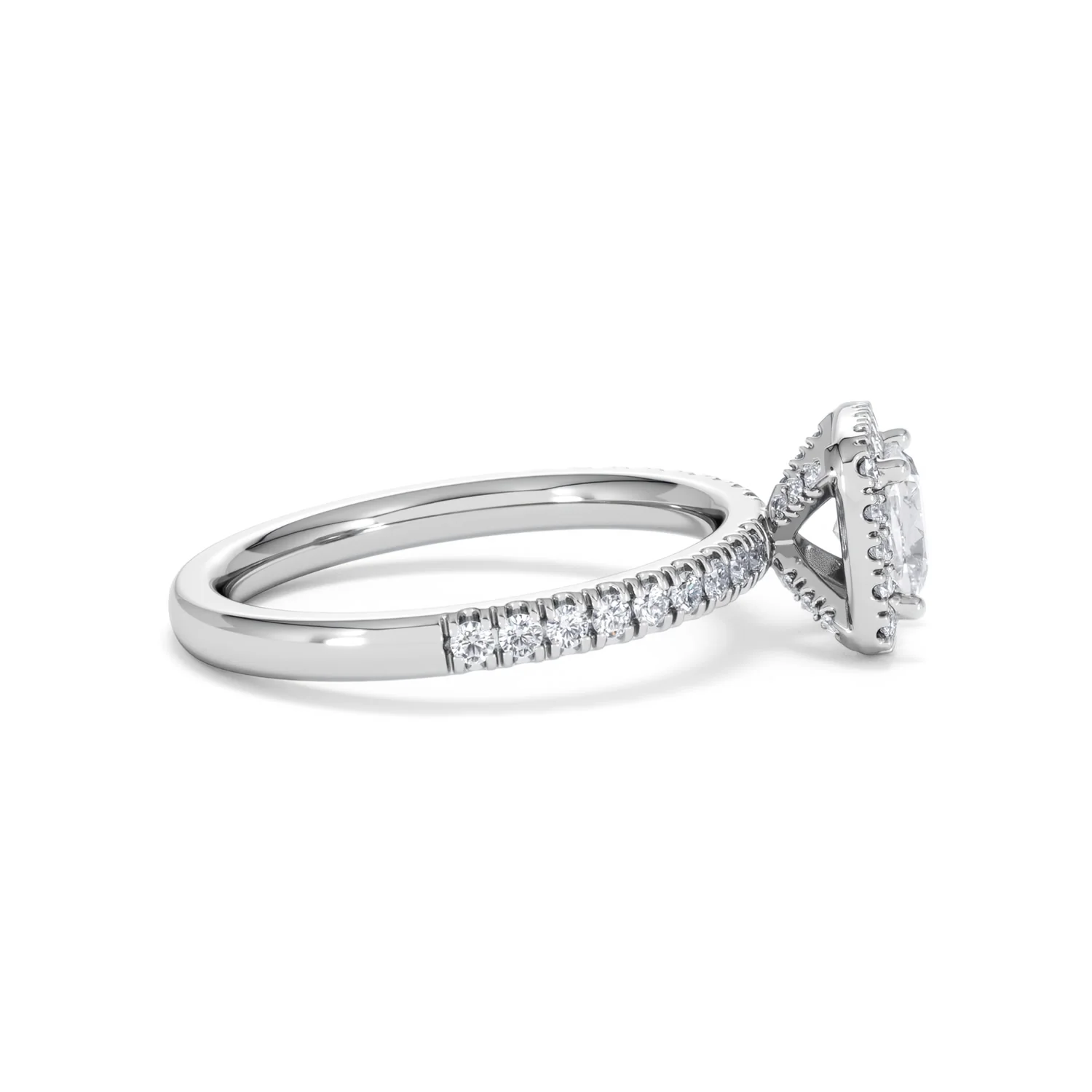 Beatrice GIA Diamond Halo Engagement Ring in Platinum 1.25ct G/SI2 - Image 27