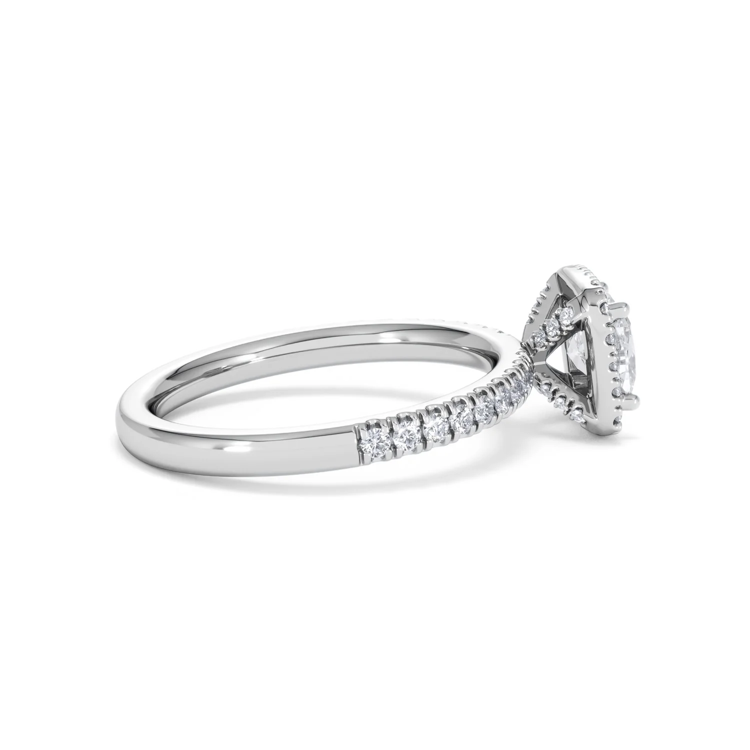 Beatrice GIA Diamond Halo Engagement Ring in Platinum 1.25ct G/SI2 - Image 30