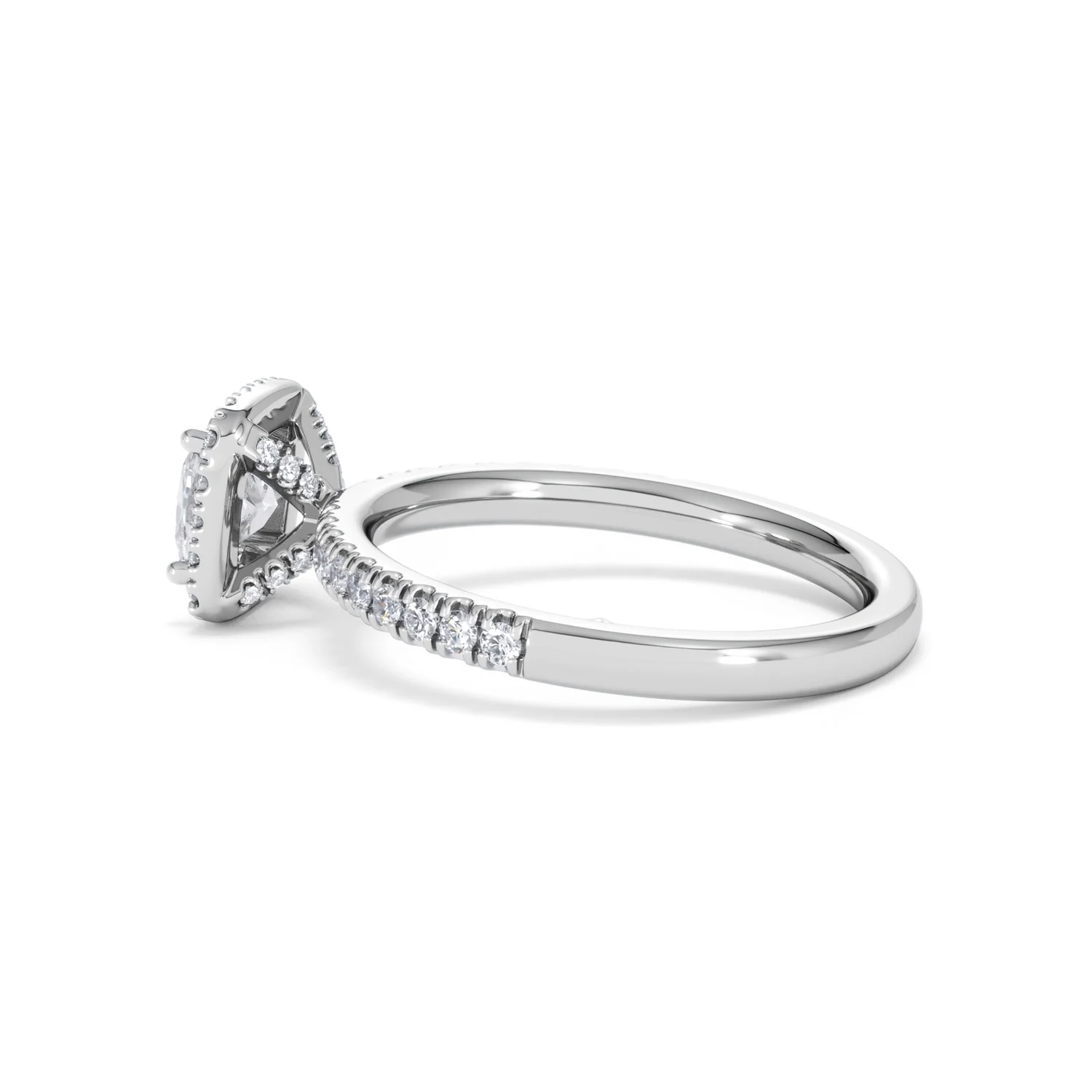 Beatrice GIA Diamond Halo Engagement Ring in Platinum 1.25ct G/SI2 - Image 64