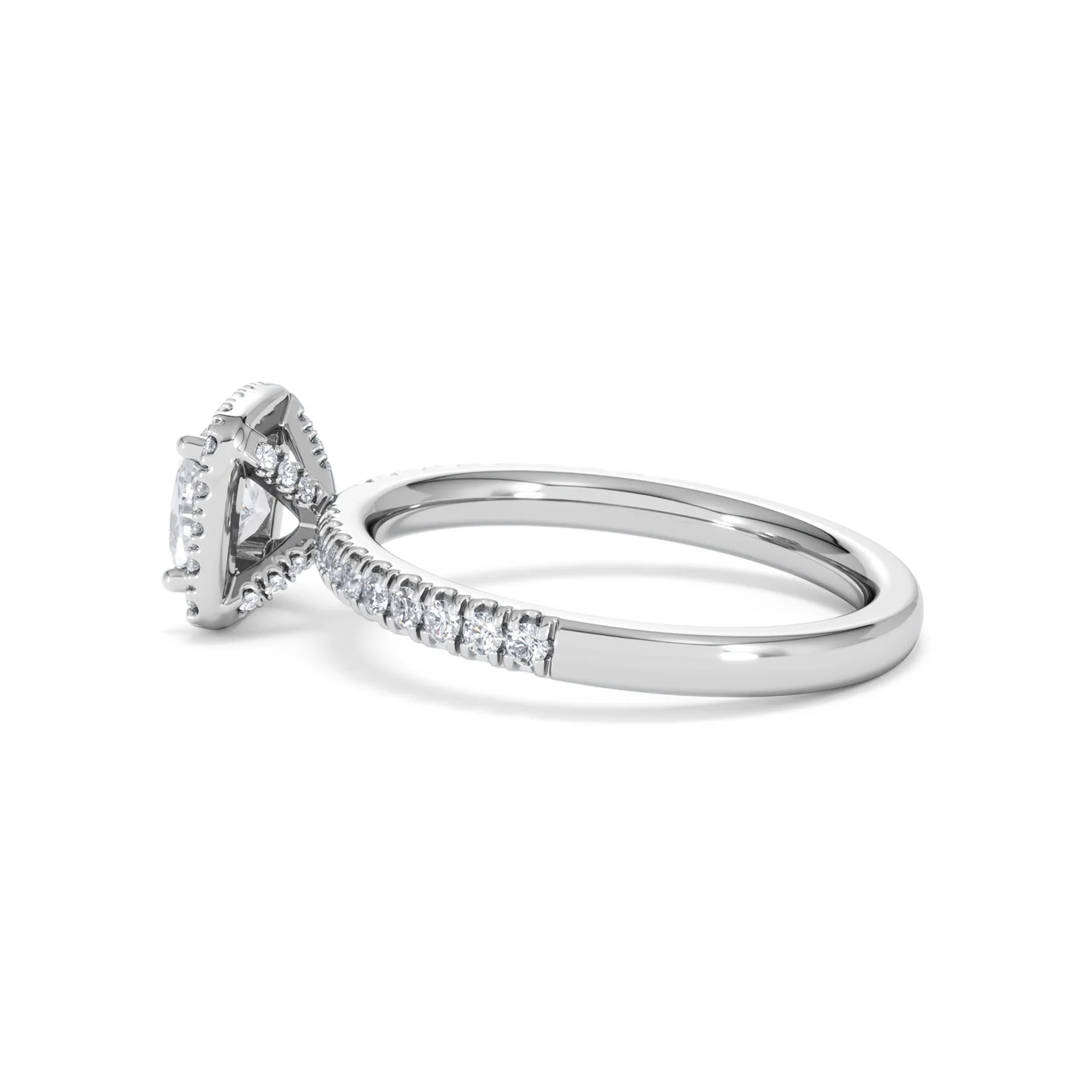 Beatrice GIA Diamond Halo Engagement Ring in Platinum 1.25ct G/SI2 - Image 65