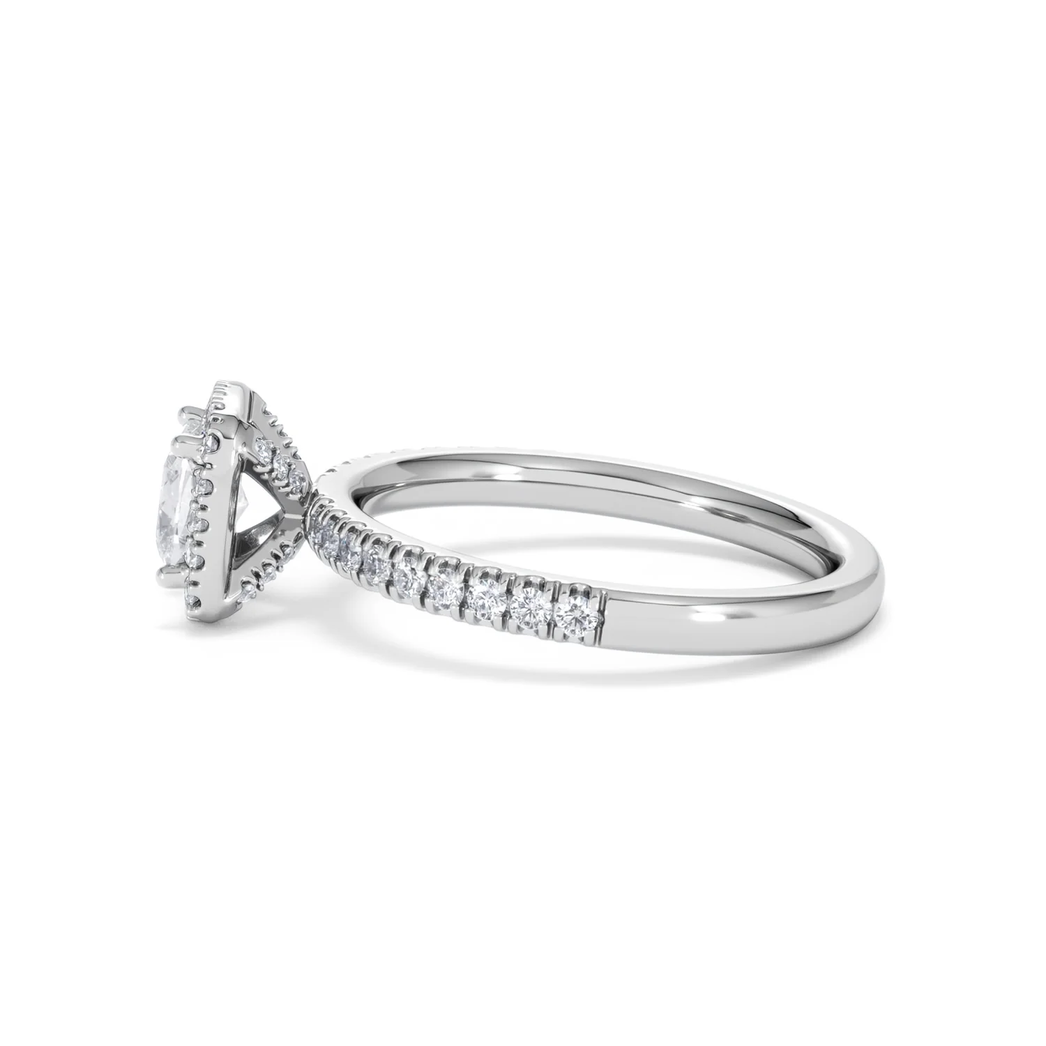 Beatrice GIA Diamond Halo Engagement Ring in Platinum 1.25ct G/SI2 - Image 68