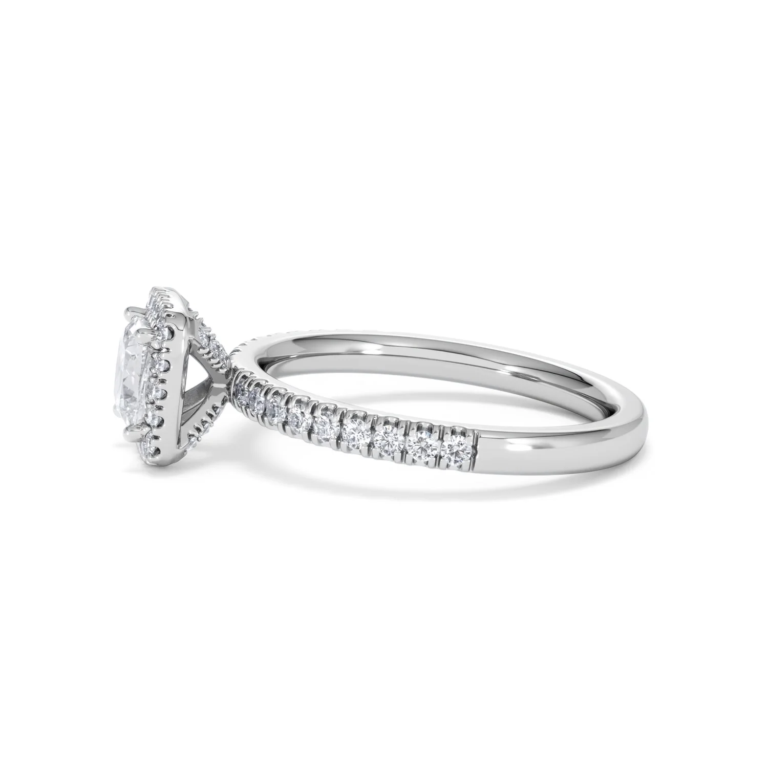 Beatrice GIA Diamond Halo Engagement Ring in Platinum 1.25ct G/SI2 - Image 70