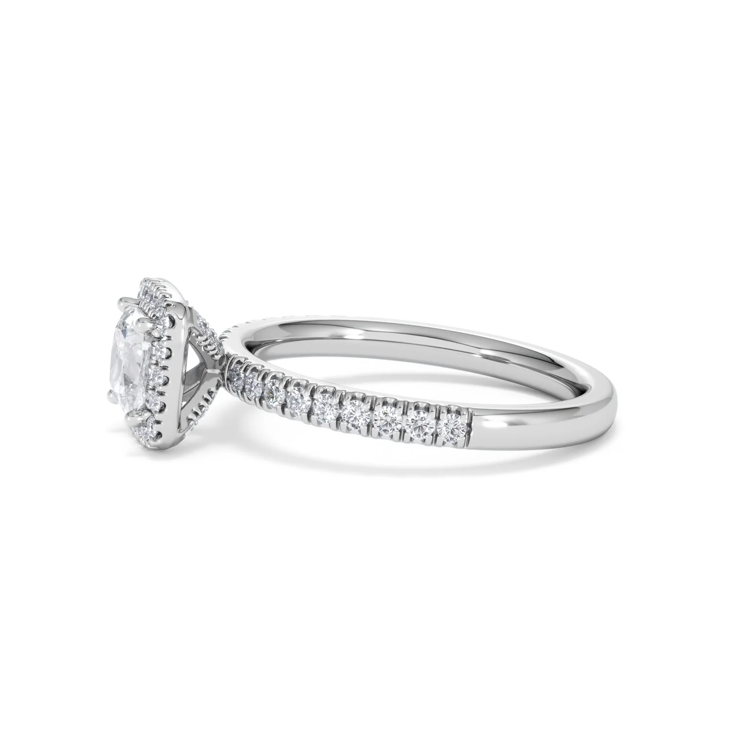 Beatrice GIA Diamond Halo Engagement Ring in Platinum 1.25ct G/SI2 - Image 71
