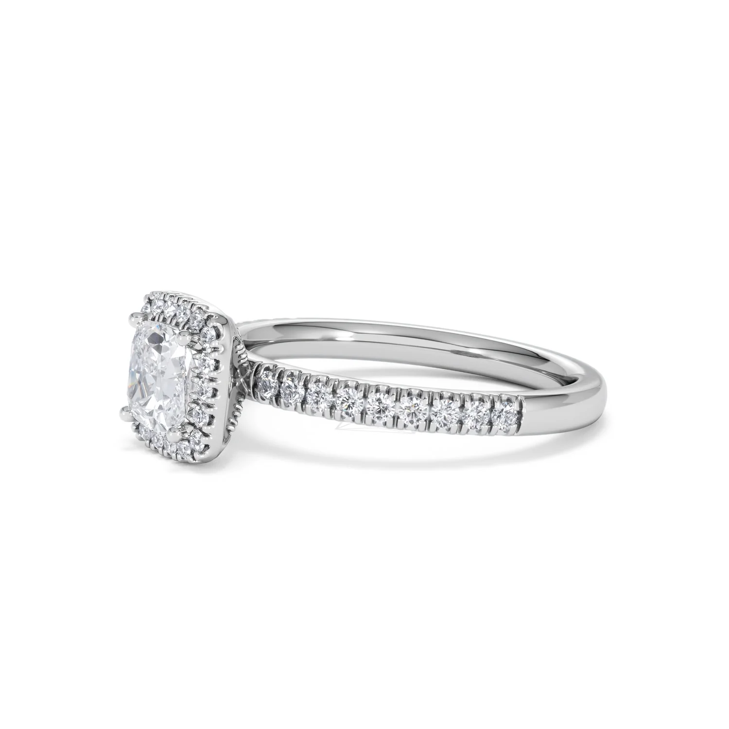 Beatrice GIA Diamond Halo Engagement Ring in Platinum 1.25ct G/SI2 - Image 75