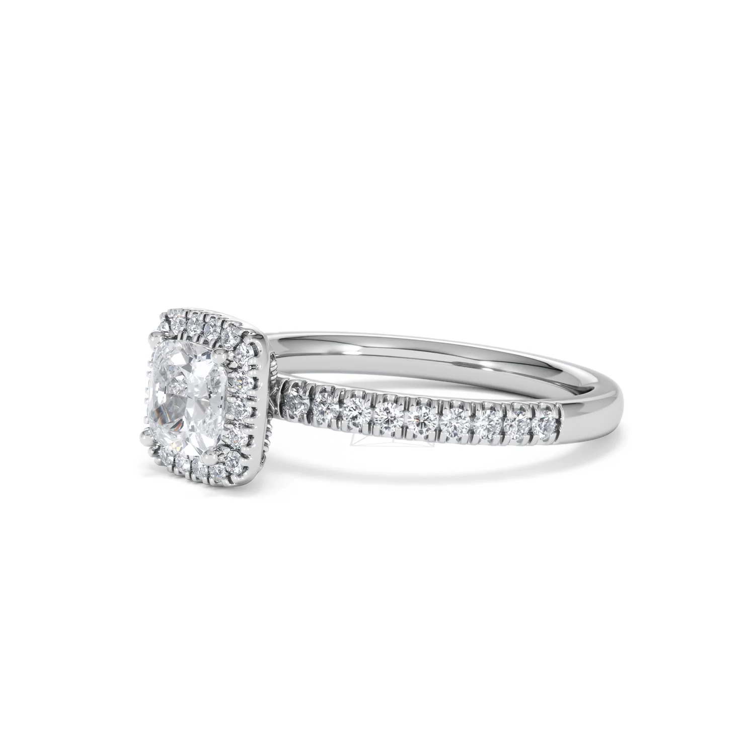 Beatrice GIA Diamond Halo Engagement Ring in Platinum 1.25ct G/SI2 - Image 77