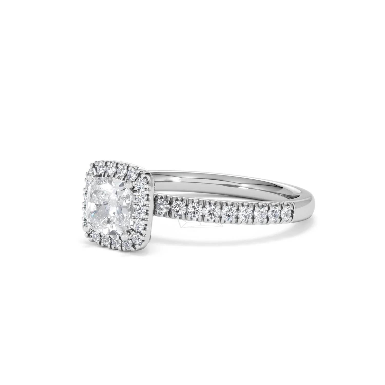 Beatrice GIA Diamond Halo Engagement Ring in Platinum 1.25ct G/SI2 - Image 79