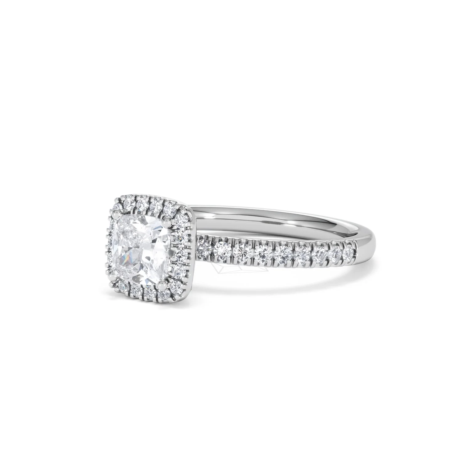 Beatrice GIA Diamond Halo Engagement Ring in Platinum 1.25ct G/SI2 - Image 80