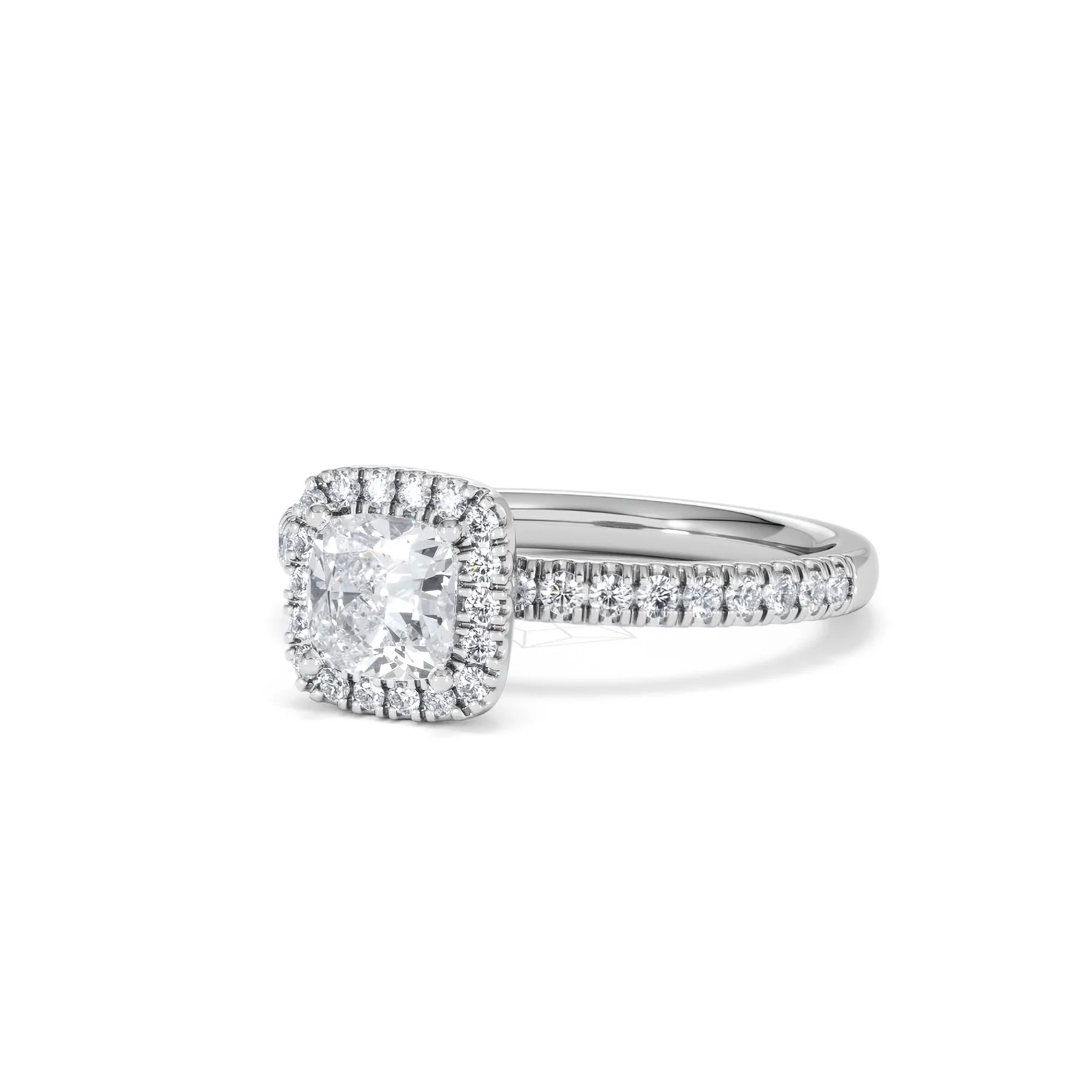 Beatrice GIA Diamond Halo Engagement Ring in Platinum 1.25ct G/SI2 - Image 82