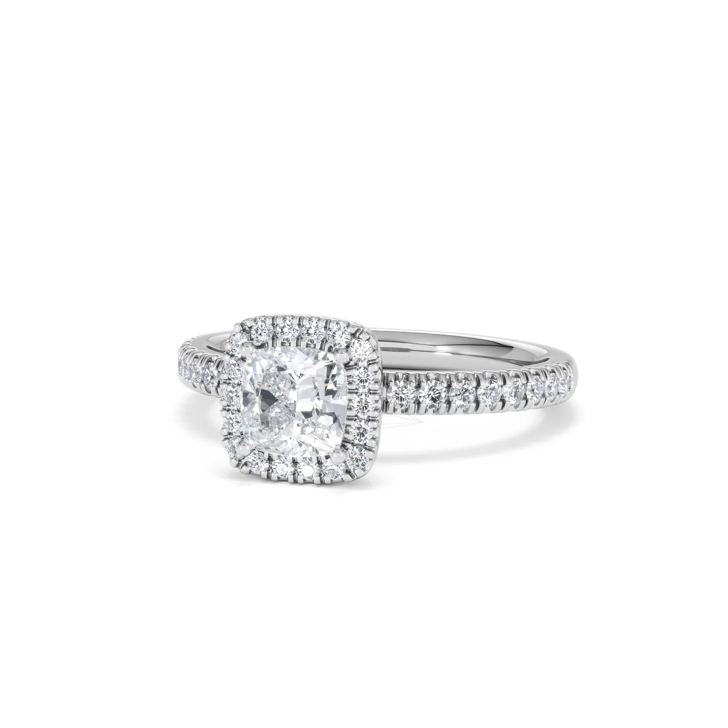 Beatrice GIA Diamond Halo Engagement Ring in Platinum 1.25ct G/SI2 - Image 84
