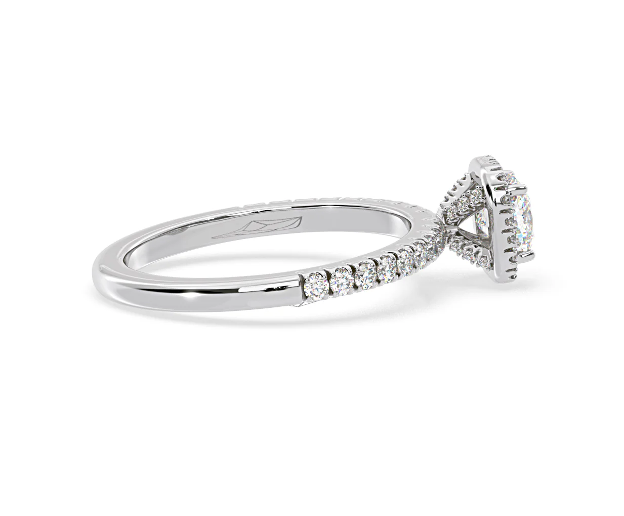 Beatrice GIA Diamond Halo Engagement Ring in Platinum 1.25ct G/VS1 - Image 64