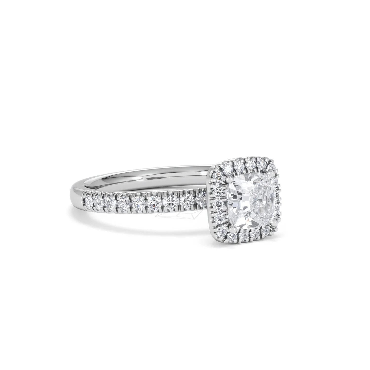 Beatrice GIA Diamond Halo Engagement Ring in Platinum 1.25ct G/VS2 - Image 15