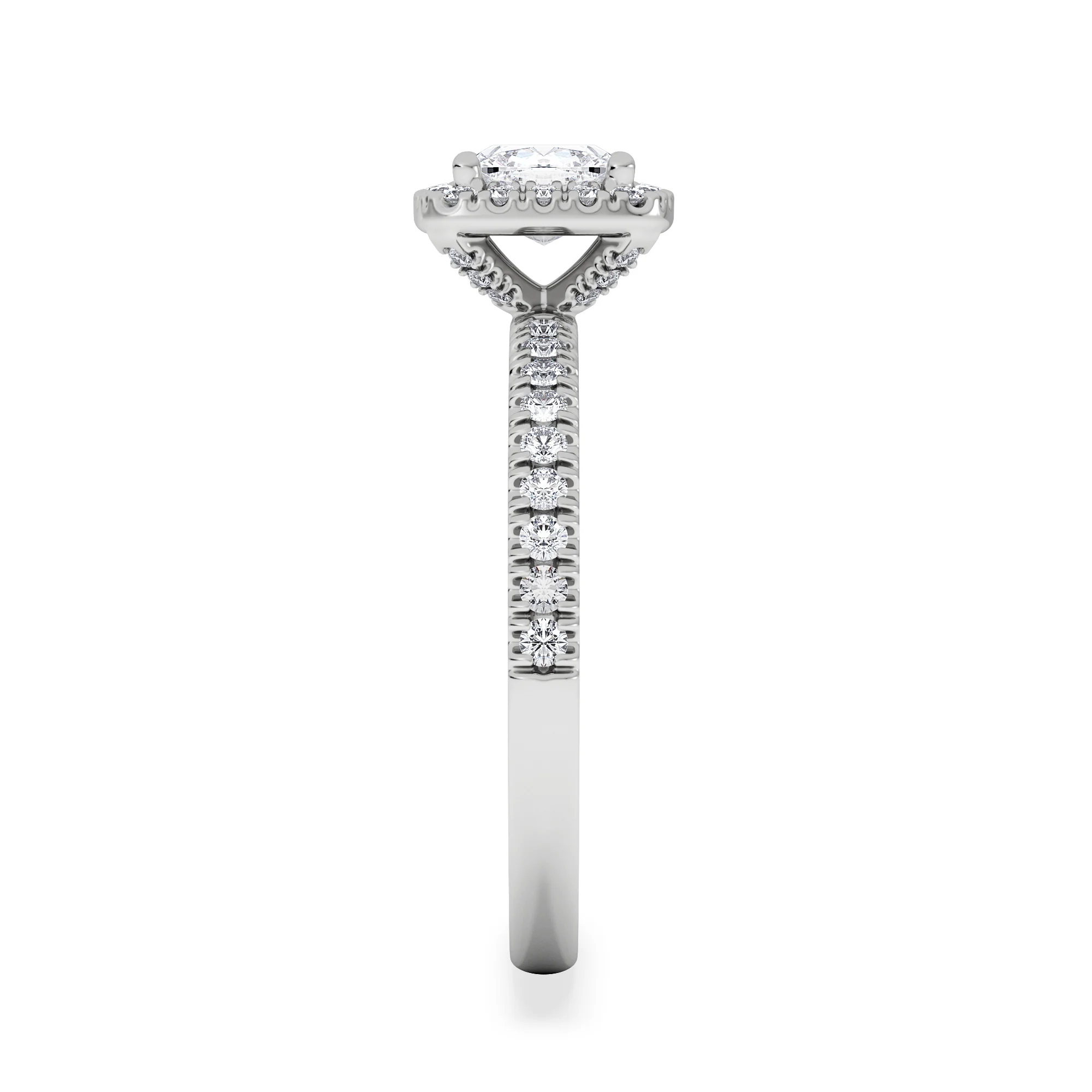 Beatrice GIA Diamond Halo Engagement Ring in Platinum 1.25ct G/VS2 - Image 5
