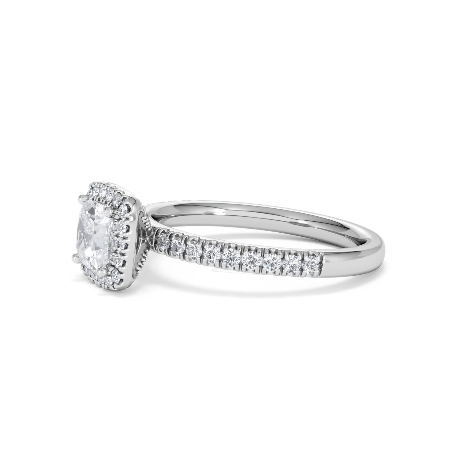 Beatrice GIA Diamond Halo Engagement Ring in Platinum 1.25ct G/VS2 - Image 74