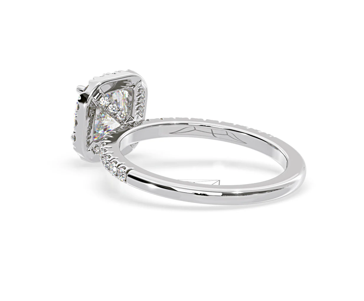 Beatrice GIA Diamond Halo Engagement Ring in Platinum 1.48ct G/SI2 - Image 37
