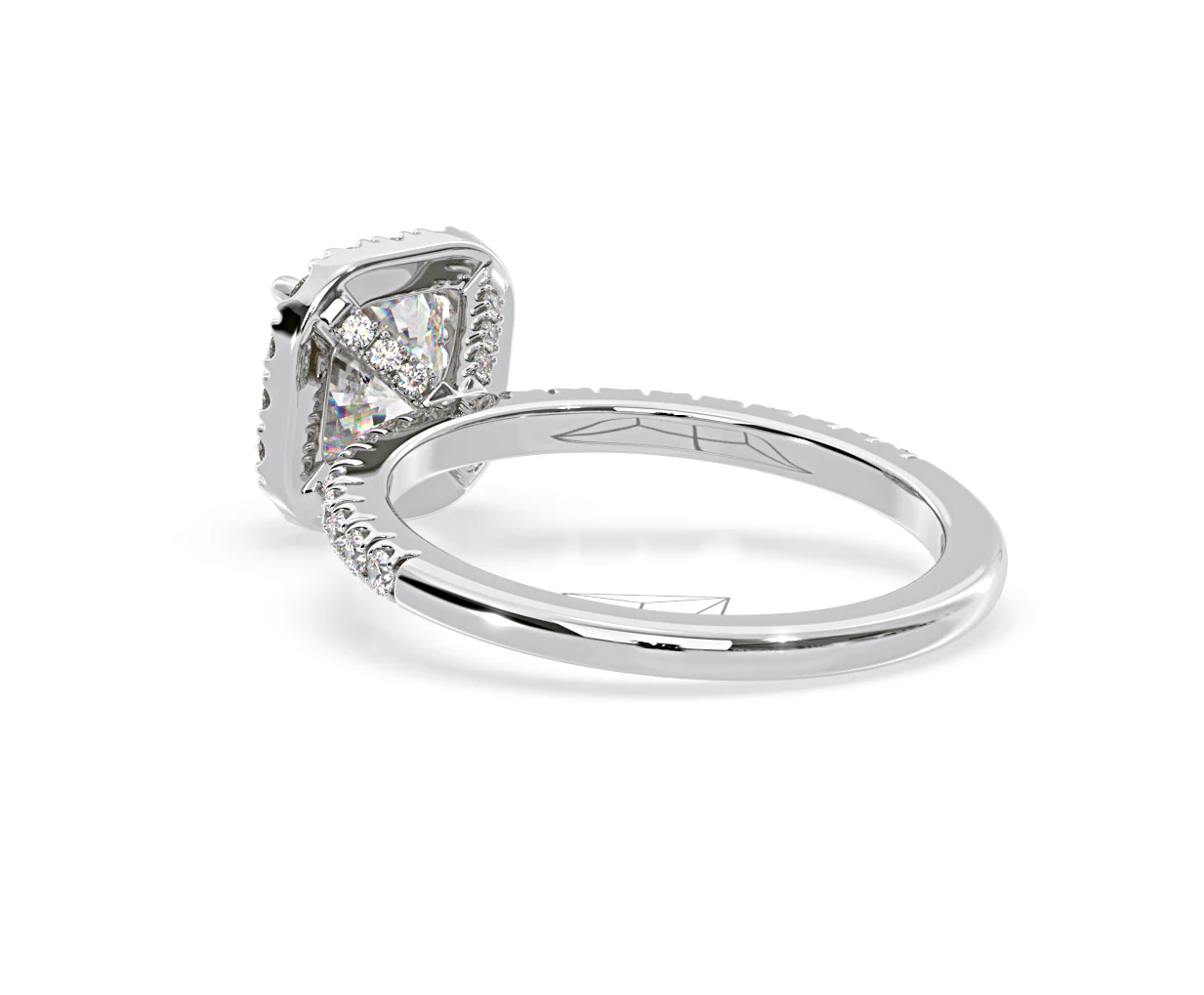 Beatrice GIA Diamond Halo Engagement Ring in Platinum 1.48ct G/SI2 - Image 38