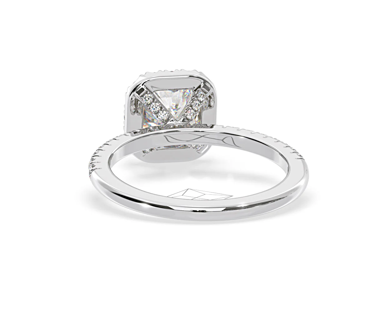 Beatrice GIA Diamond Halo Engagement Ring in Platinum 1.48ct G/SI2 - Image 44