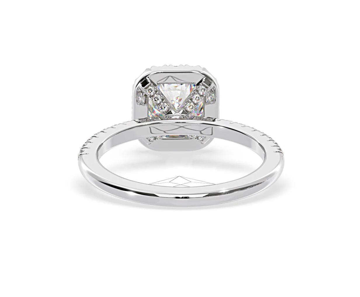 Beatrice GIA Diamond Halo Engagement Ring in Platinum 1.48ct G/SI2 - Image 46