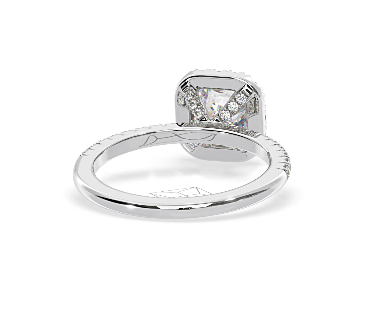 Beatrice GIA Diamond Halo Engagement Ring in Platinum 1.48ct G/SI2 - Image 50