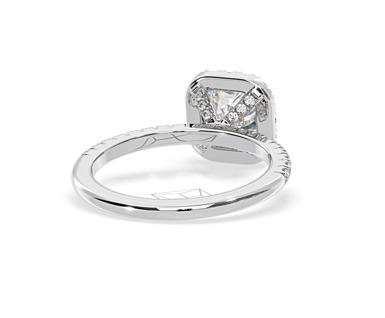 Beatrice GIA Diamond Halo Engagement Ring in Platinum 1.48ct G/SI2 - Image 51