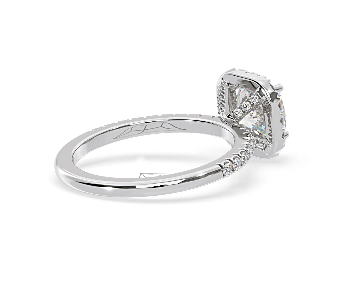Beatrice GIA Diamond Halo Engagement Ring in Platinum 1.48ct G/SI2 - Image 57