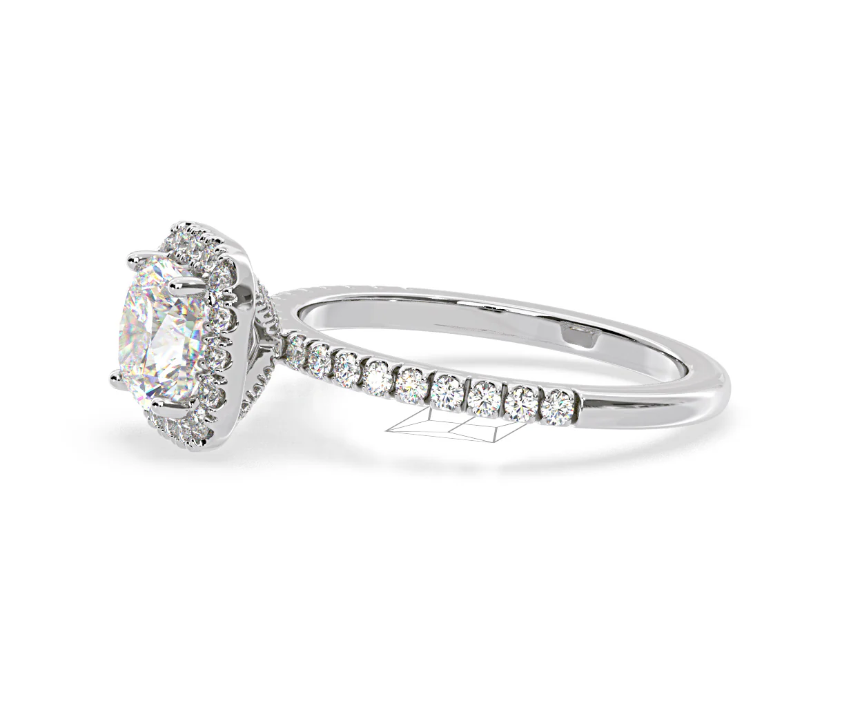 Beatrice GIA Diamond Halo Engagement Ring in Platinum 1.65ct G/VS2 - Image 103
