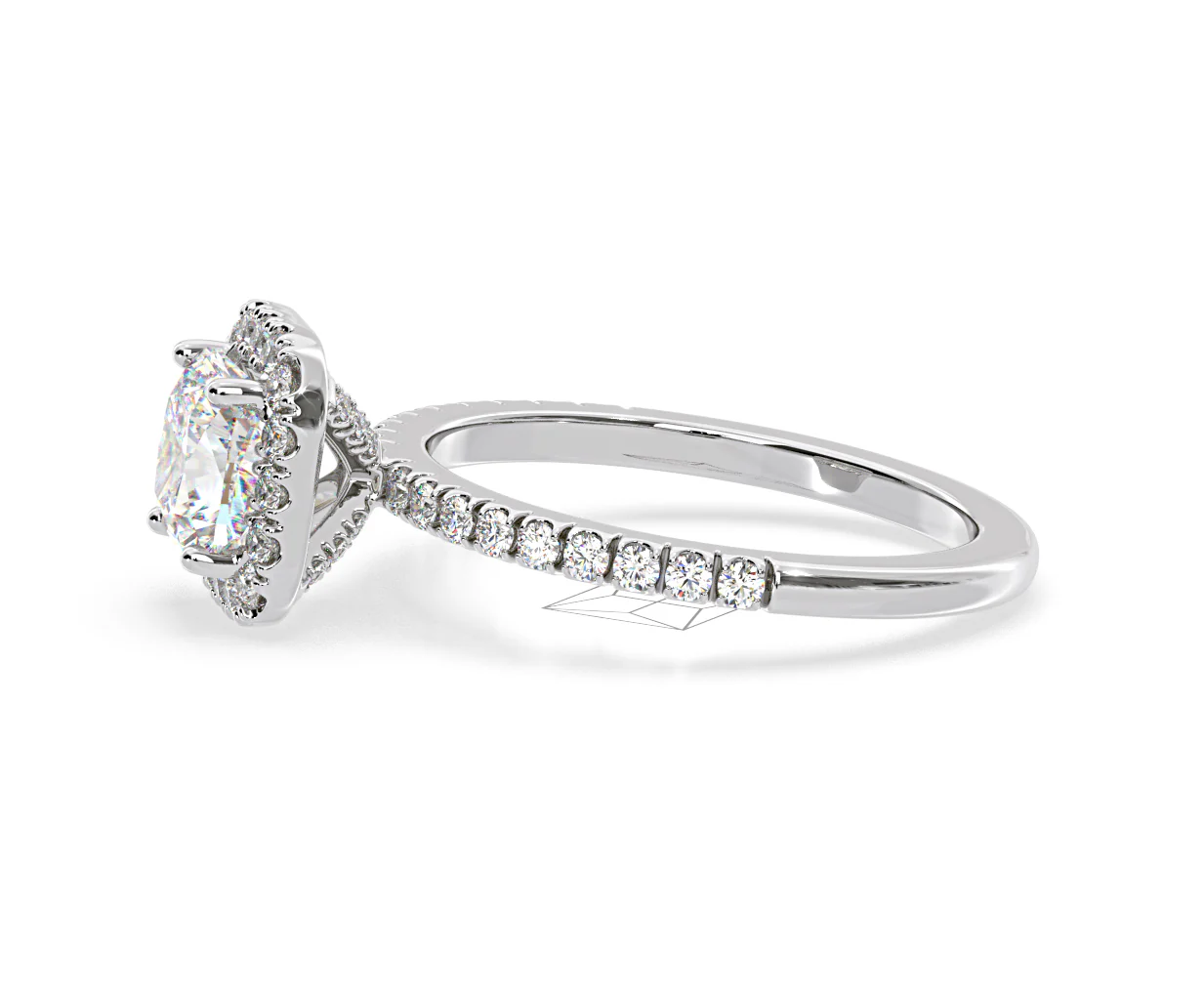 Beatrice GIA Diamond Halo Engagement Ring in Platinum 1.65ct G/VS2 - Image 105