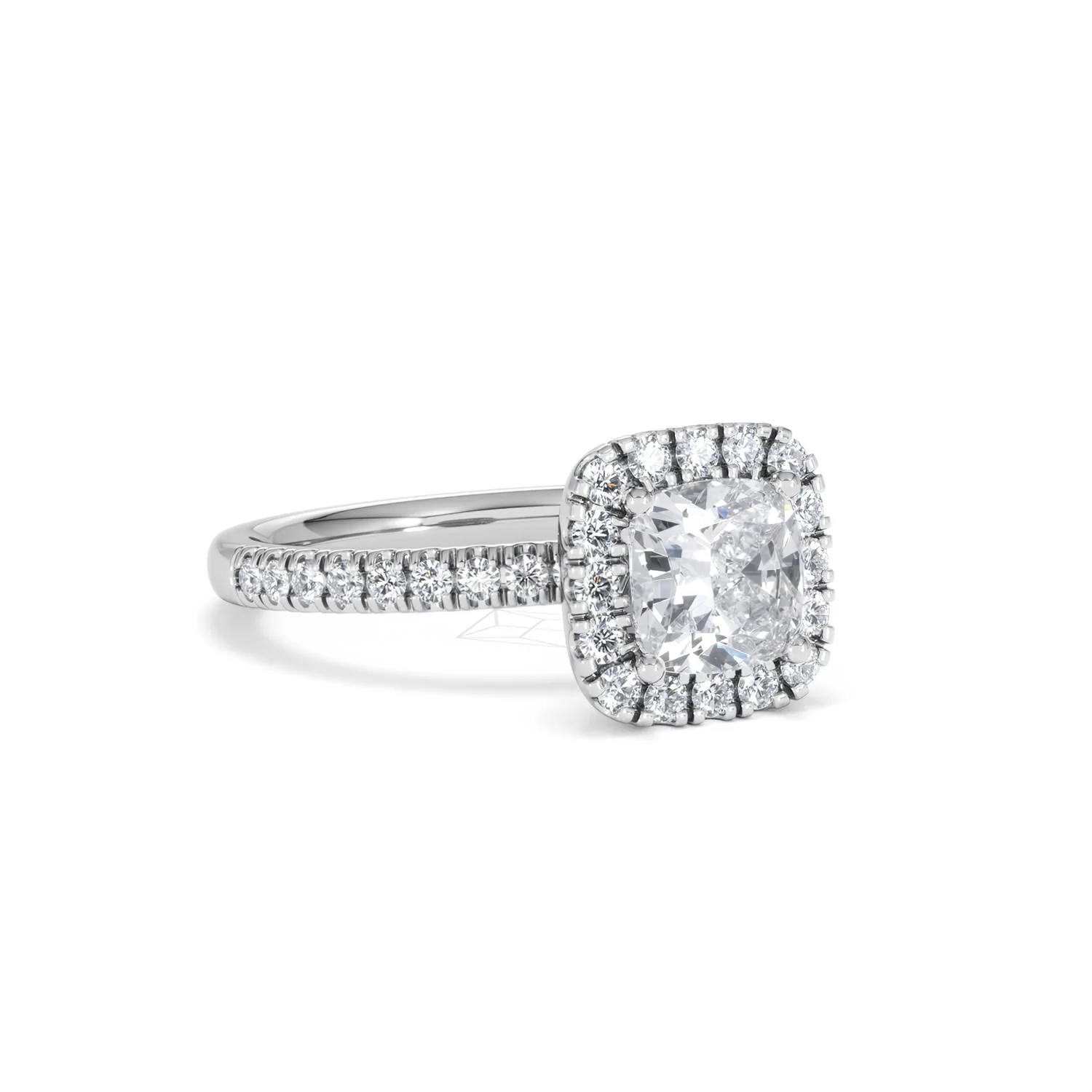 Beatrice GIA Diamond Halo Engagement Ring in Platinum 1.65ct G/VS2 - Image 14
