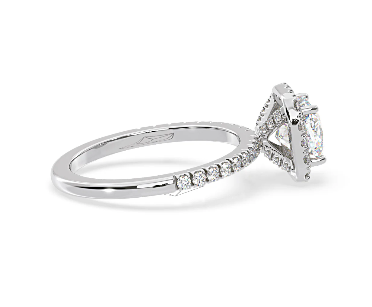 Beatrice GIA Diamond Halo Engagement Ring in Platinum 1.65ct G/VS2 - Image 145