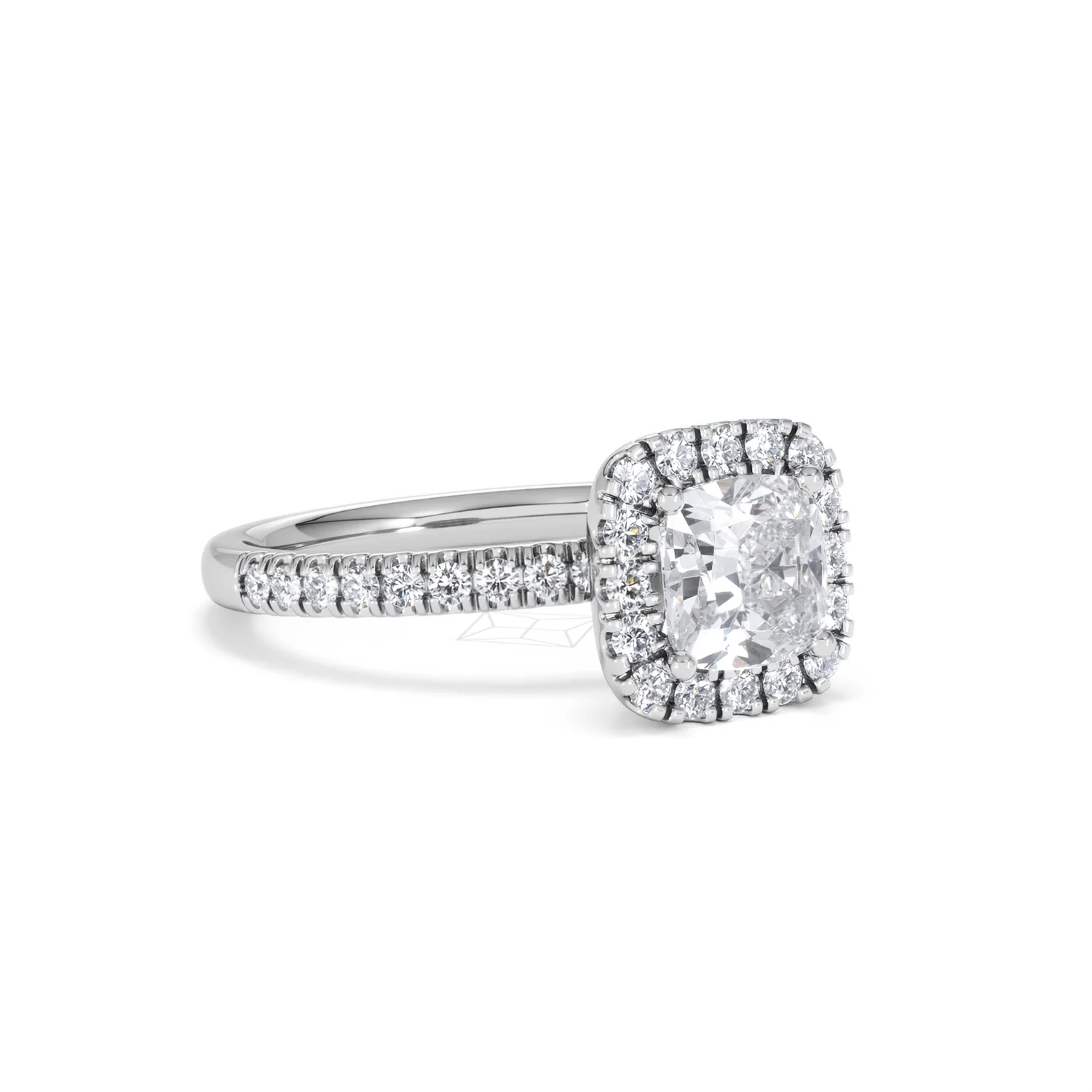 Beatrice GIA Diamond Halo Engagement Ring in Platinum 1.65ct G/VS2 - Image 15