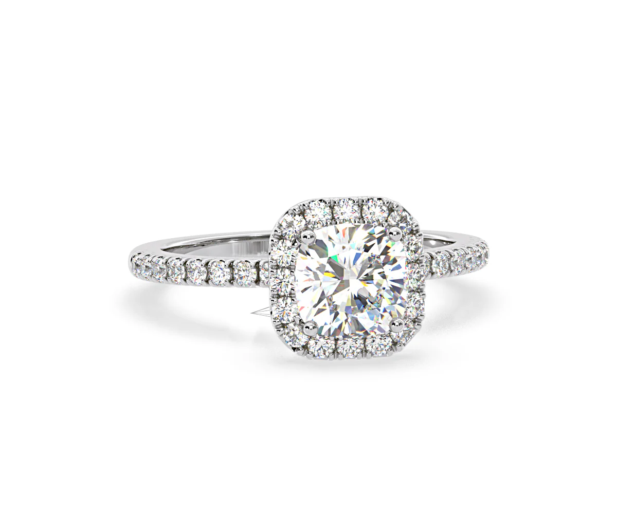 Beatrice GIA Diamond Halo Engagement Ring in Platinum 1.65ct G/VS2 - Image 165