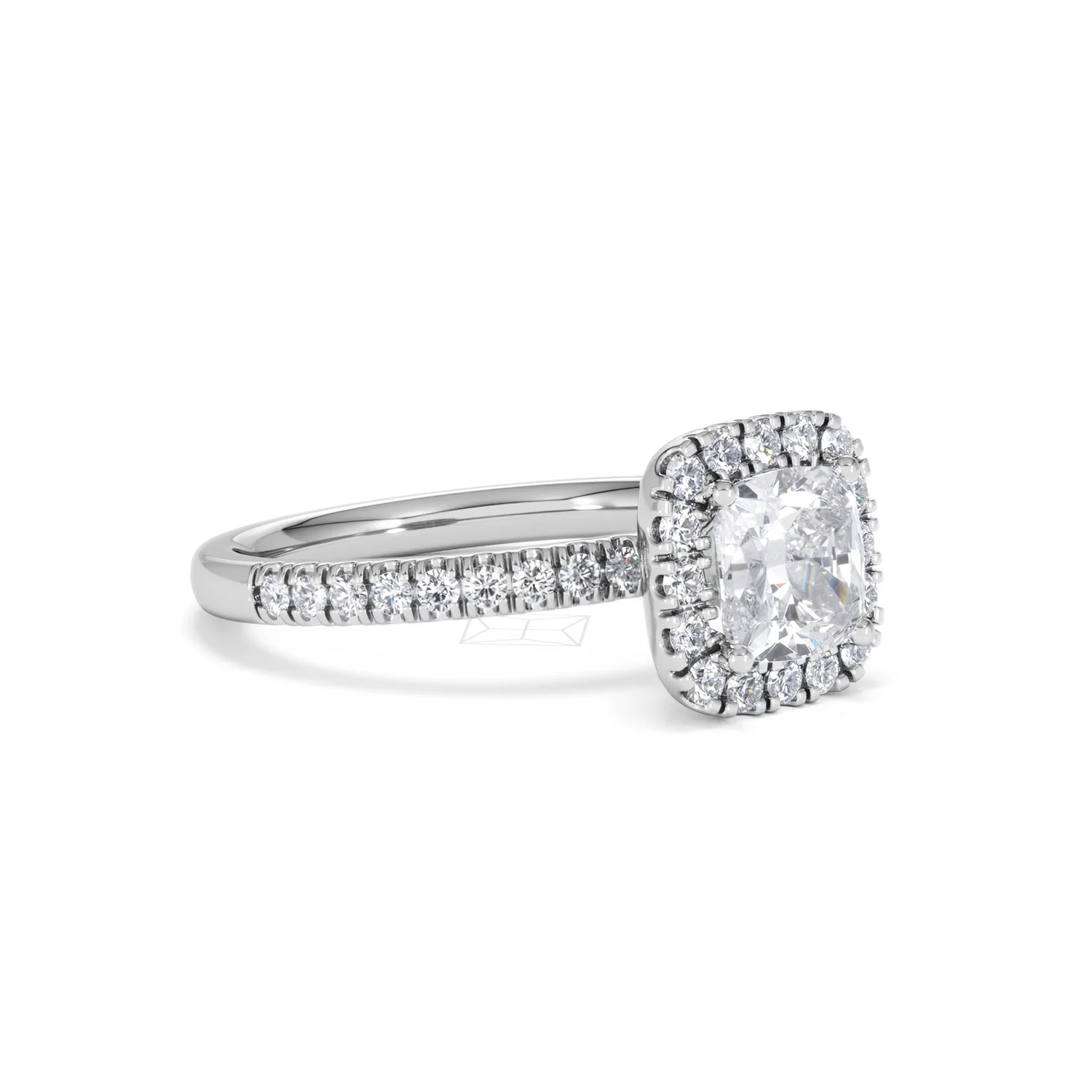 Beatrice GIA Diamond Halo Engagement Ring in Platinum 1.65ct G/VS2 - Image 17