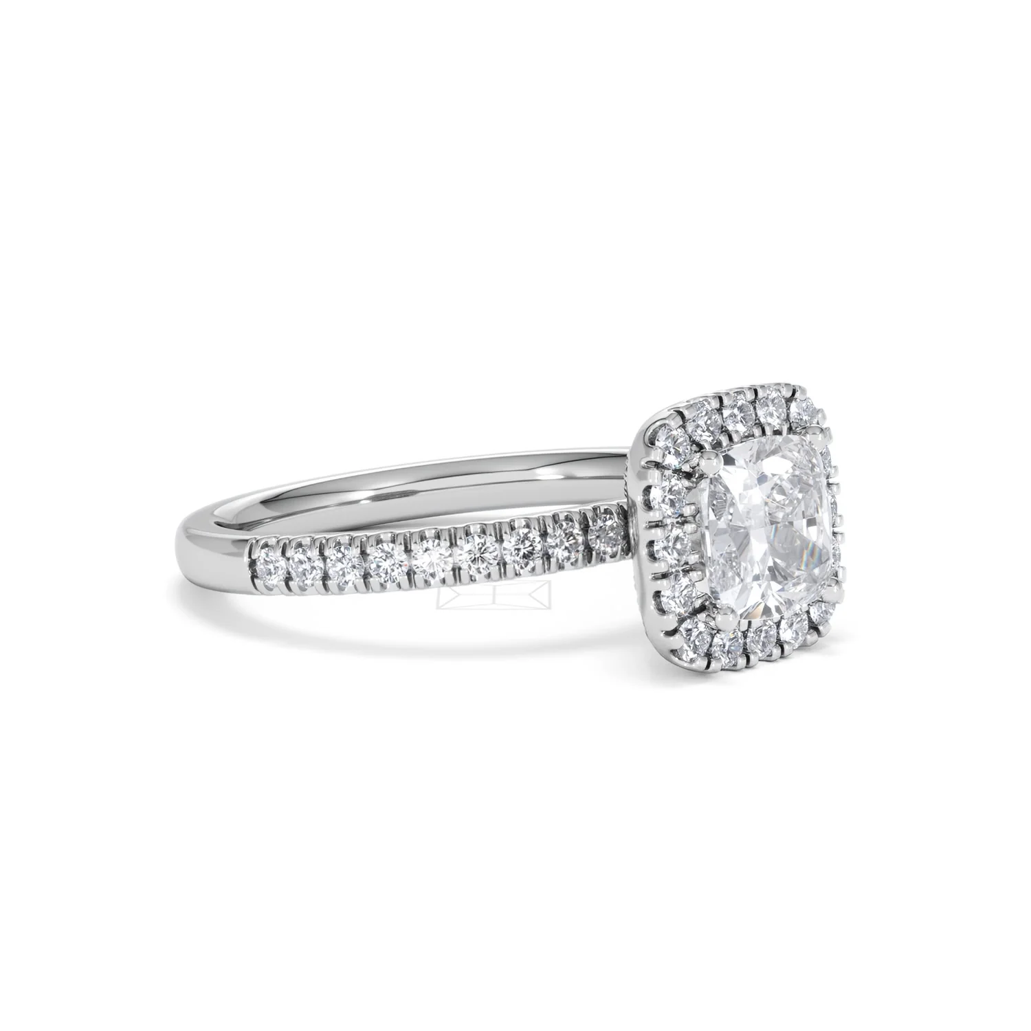 Beatrice GIA Diamond Halo Engagement Ring in Platinum 1.65ct G/VS2 - Image 18