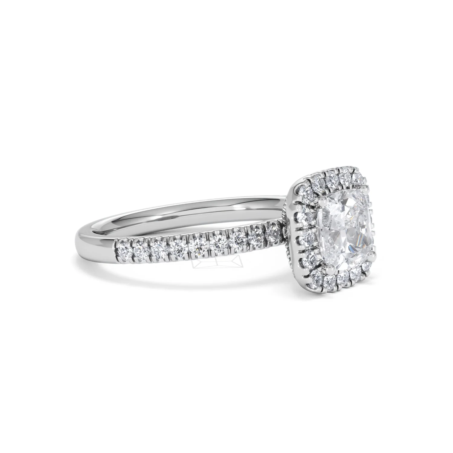 Beatrice GIA Diamond Halo Engagement Ring in Platinum 1.65ct G/VS2 - Image 19