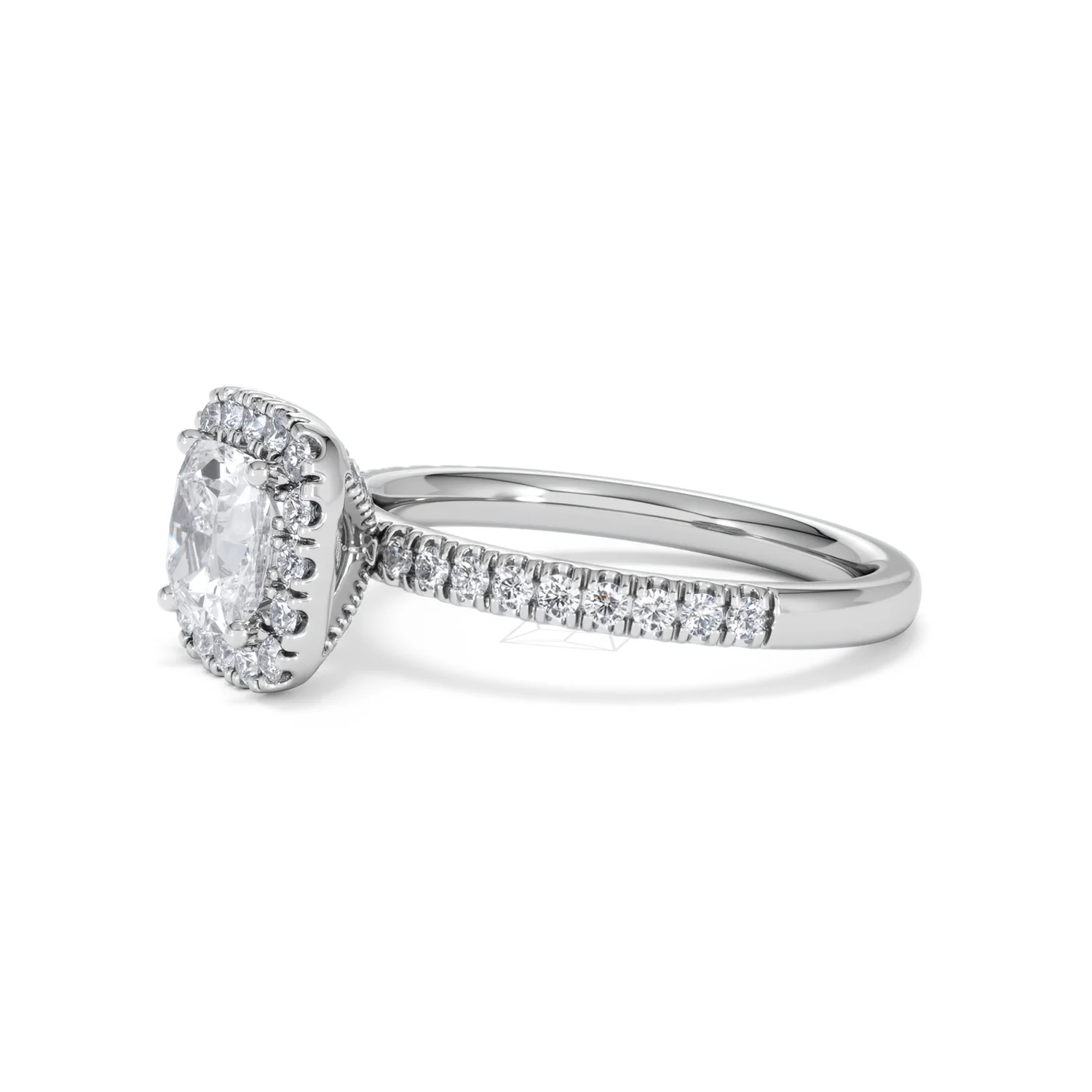 Beatrice GIA Diamond Halo Engagement Ring in Platinum 1.65ct G/VS2 - Image 74