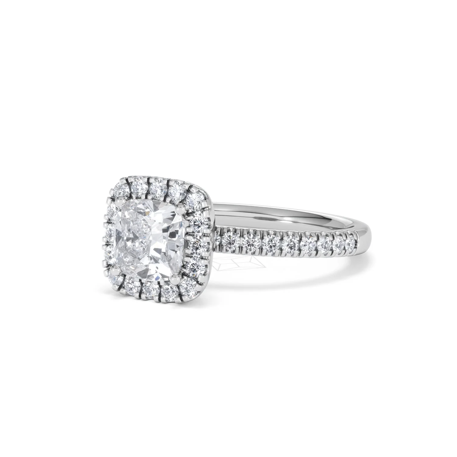 Beatrice GIA Diamond Halo Engagement Ring in Platinum 1.65ct G/VS2 - Image 81