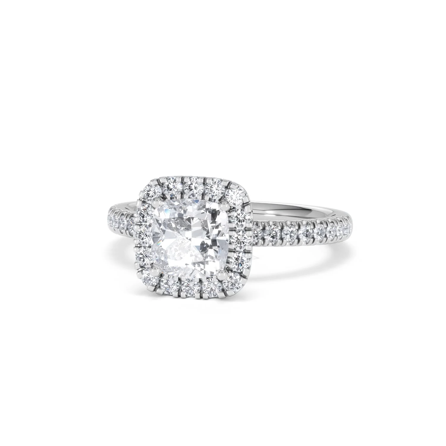 Beatrice GIA Diamond Halo Engagement Ring in Platinum 1.65ct G/VS2 - Image 85