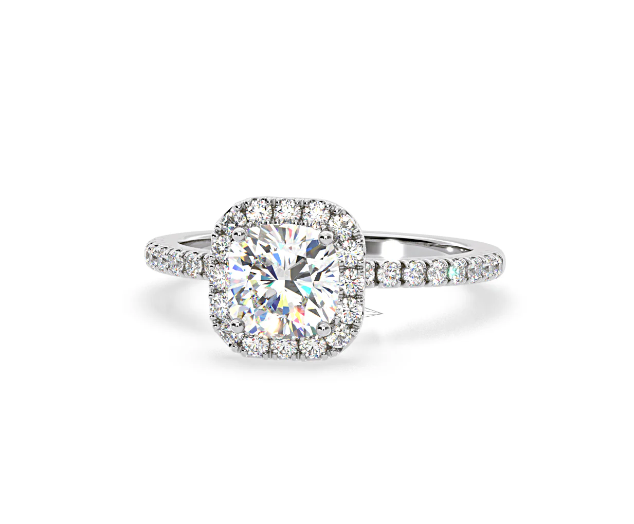 Beatrice GIA Diamond Halo Engagement Ring in Platinum 1.65ct G/VS2 - Image 90