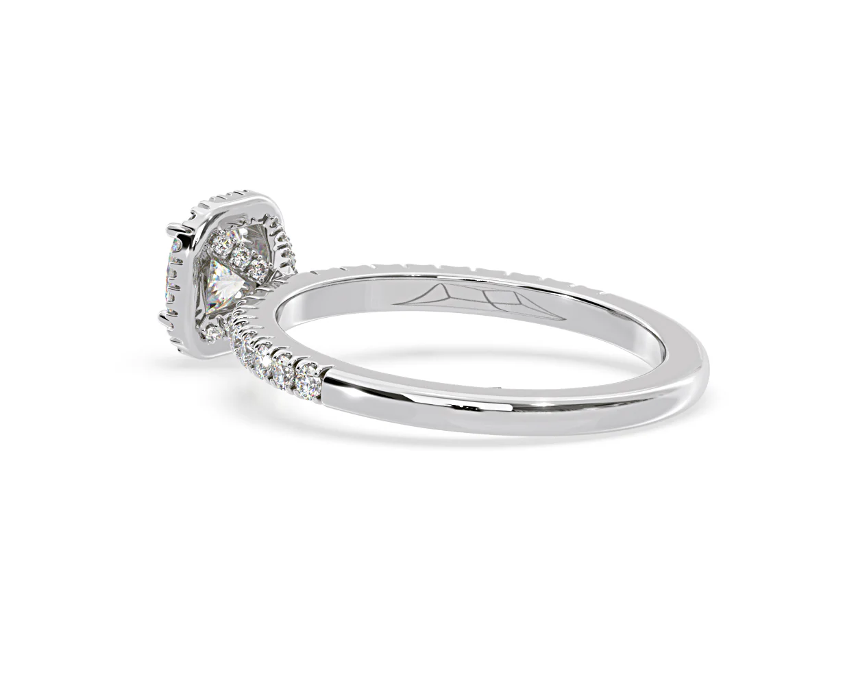 Beatrice Diamond Halo Engagement Ring in Platinum 1ct G/VS1 - Image 35