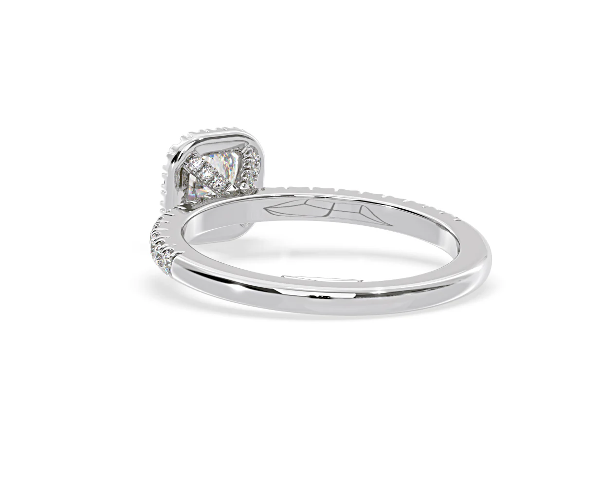 Beatrice Diamond Halo Engagement Ring in Platinum 1ct G/VS1 - Image 40
