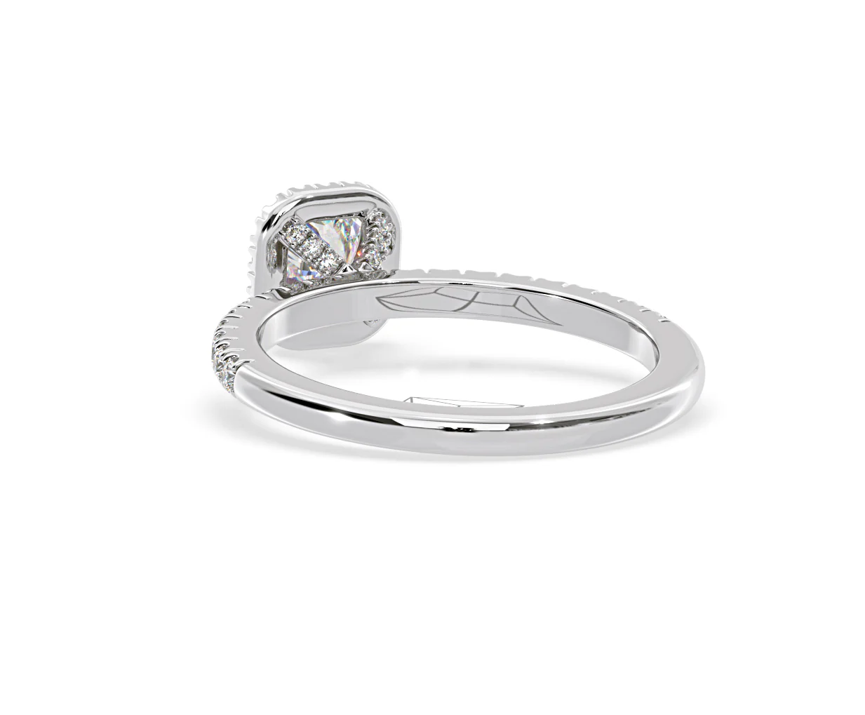 Beatrice Diamond Halo Engagement Ring in Platinum 1ct G/VS1 - Image 41