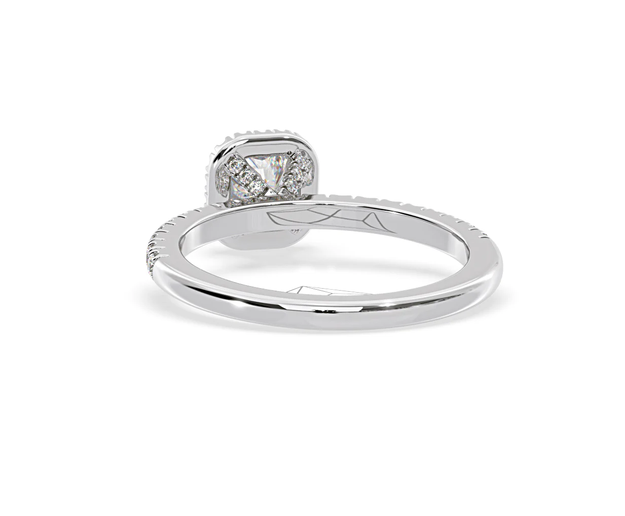 Beatrice Diamond Halo Engagement Ring in Platinum 1ct G/VS1 - Image 43