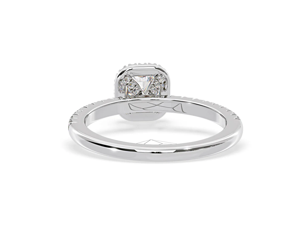 Beatrice Diamond Halo Engagement Ring in Platinum 1ct G/VS1 - Image 45