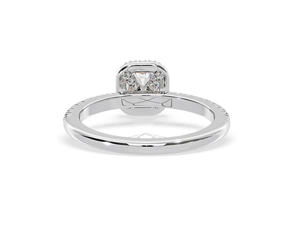 Beatrice Diamond Halo Engagement Ring in Platinum 1ct G/VS1 - Image 46