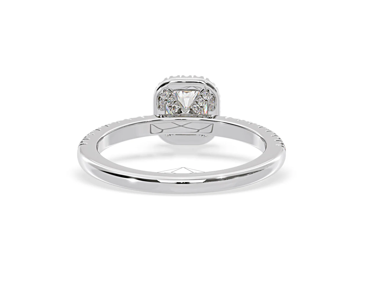 Beatrice Diamond Halo Engagement Ring in Platinum 1ct G/VS1 - Image 47