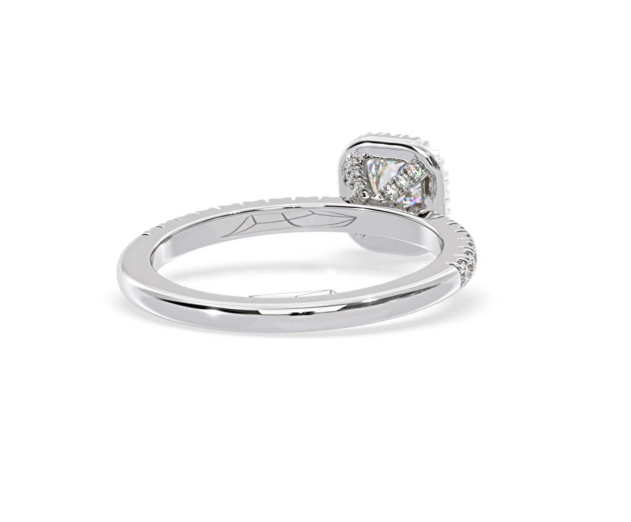 Beatrice Diamond Halo Engagement Ring in Platinum 1ct G/VS1 - Image 52