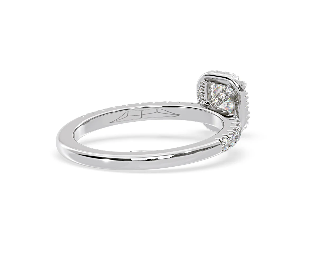 Beatrice Diamond Halo Engagement Ring in Platinum 1ct G/VS1 - Image 55