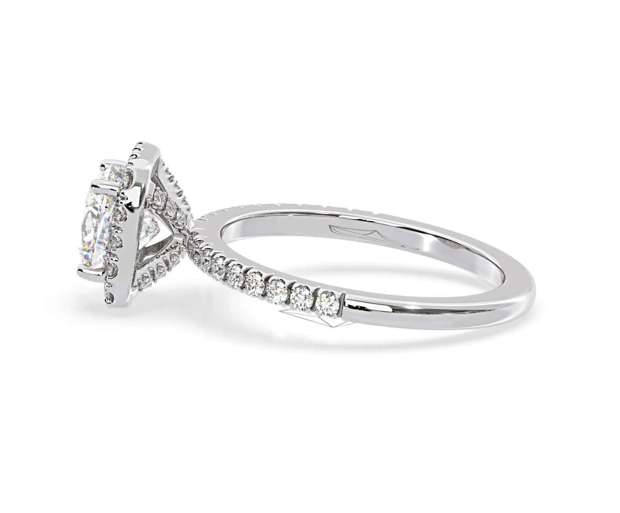 Beatrice Lab Diamond Halo Engagement Ring in Platinum 1.65ct F/VS1 - Image 109