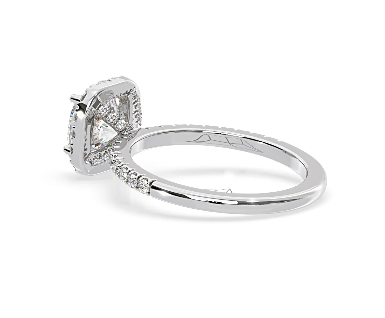 Beatrice Lab Diamond Halo Engagement Ring in Platinum 1.65ct F/VS1 - Image 116